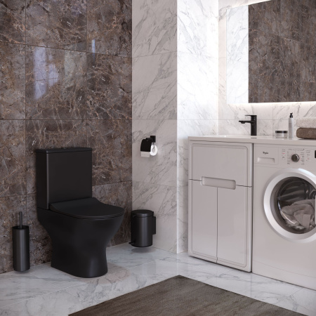 Унитаз Taliente Arte AR35045 Nero напольный с бачком