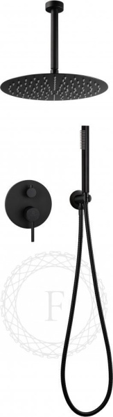 Душевая система скрытого монтажа FILARETE Roun FL1024 (Черный матовый)