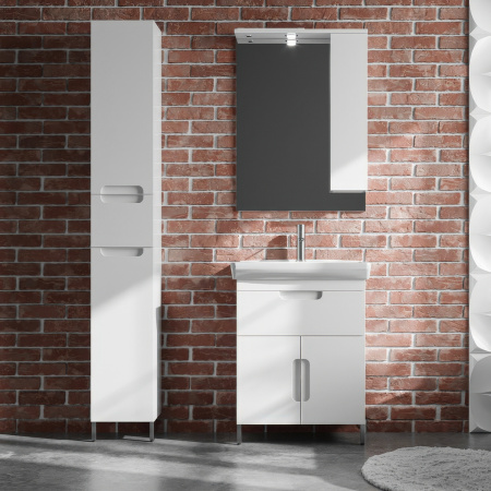 Тумба под умывальник Belux Мадейра напольная 65-01, Белый глянцевый