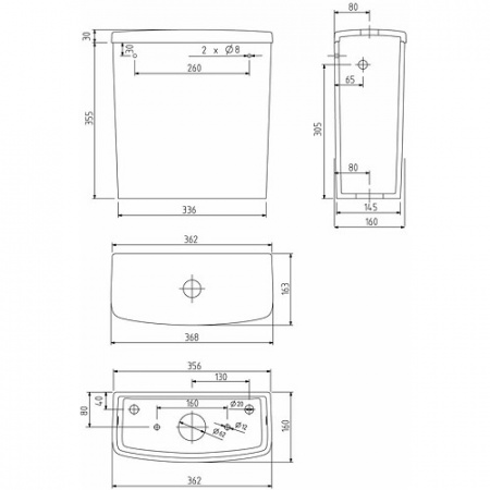 Унитаз-компакт Kolo Nova Pro M39020000 белый