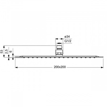 Душевая система с термостатом Ideal Standard CERATHERM 100 6 в 1 BD006XC