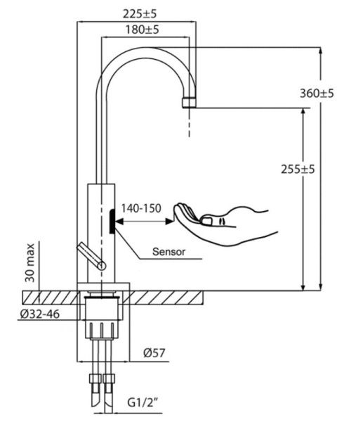 Смеситель для мойки Ahti SN107411