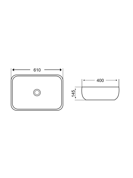 Раковина накладная WeltWasser WW SK ELBACH 2143P M805