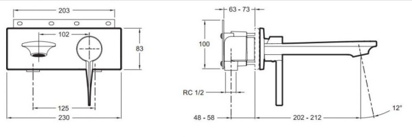 Смеситель для раковины Jacob Delafon Stance E9106-CP