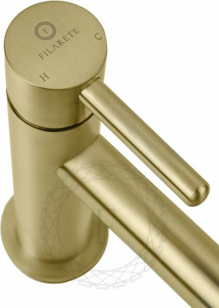 Cмеситель для раковины FILARETE Roun FL5020 (Матовое золото)