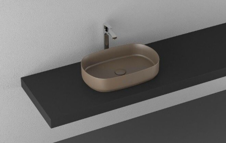 Раковина ISVEA Infinity накладная 550*360*120 цвет коричневый 10NF65055SV-2H