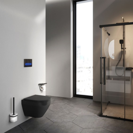 C701700MBSC Spirit V2.0 подвесной унитаз FlashClean с сиденьем микролифт, черн мат