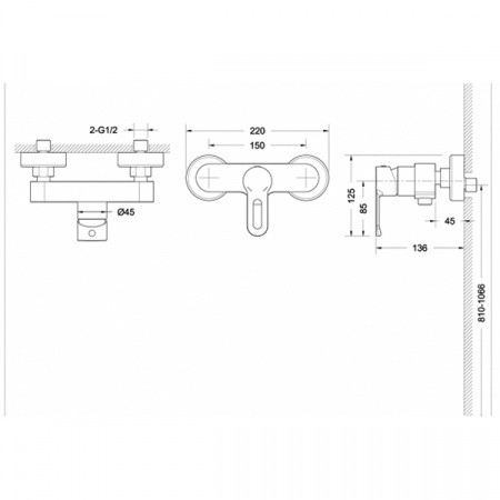 Смеситель для душа Bravat Stream-D F937163C-01