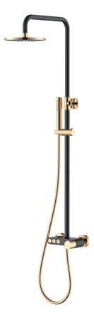 Душевая стойка Boheme Stick 128-BG black diamond gold