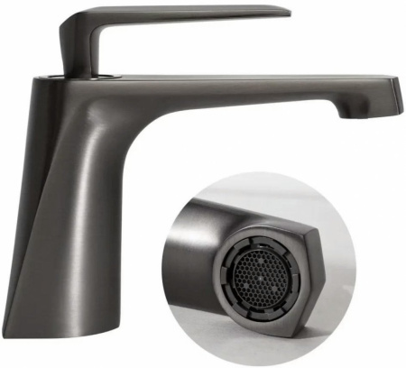 Cмеситель для раковины Hansberge H1068 Графит