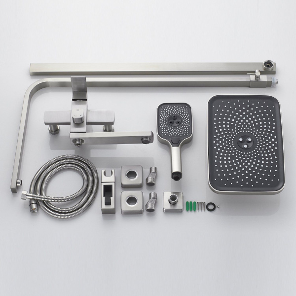 Душевая система Shevanik S7036L, сатин