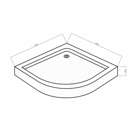 Душевой поддон Bravat Type-R2 P210 100x100