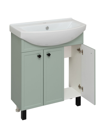 Тумба под раковину Runo мята (под умывальник Best 75 ) Римини 75 (00-00001275)