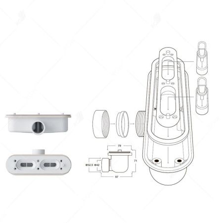 Душевой поддон RGW STL 1200х800х25 14212812-01