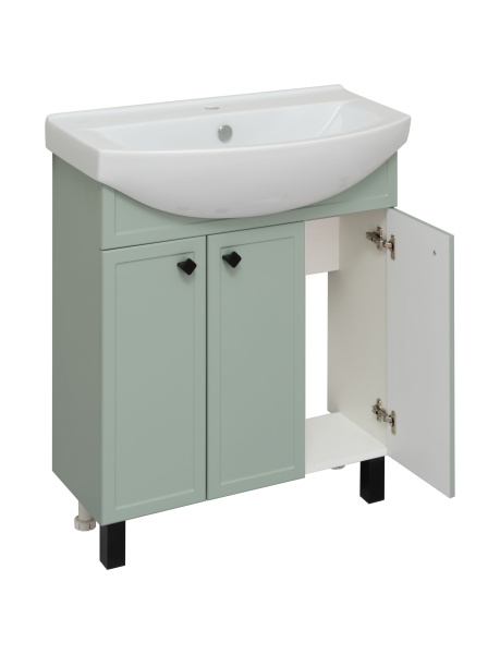 Тумба под раковину Runo мята (под умывальник Best 75 ) Римини 75 (00-00001275)