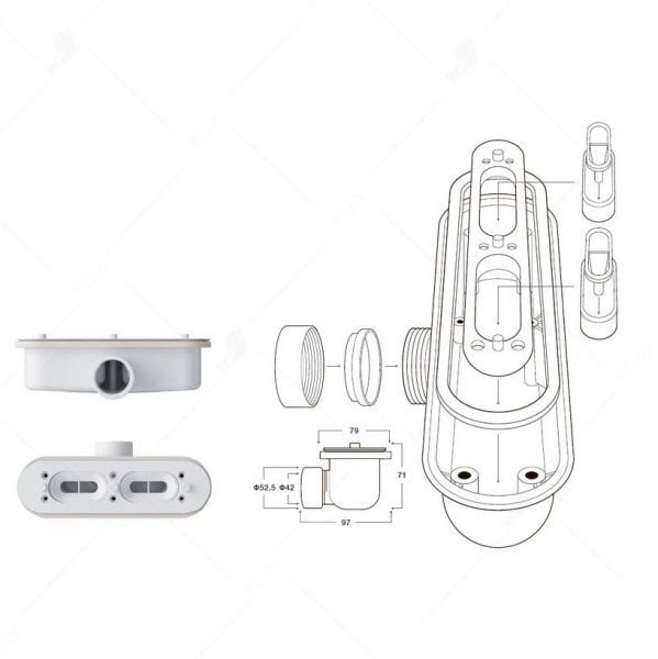 Душевой поддон RGW STL 1000x700x25 14212710-01