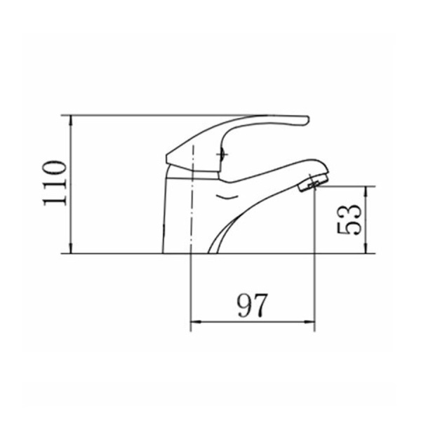 Смеситель для раковины FASHUN A1036, хром
