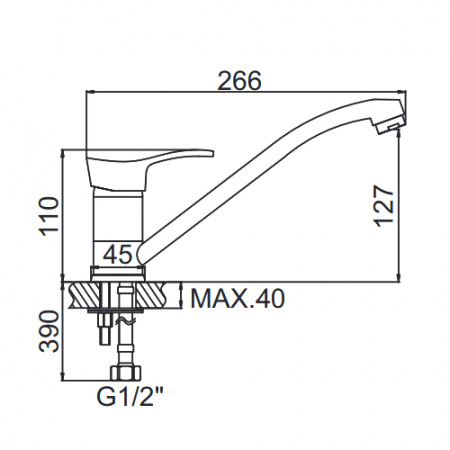 Смеситель для мойки Ledeme H14-B L4214