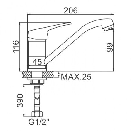 Смеситель для мойки Ledeme H13 L4513