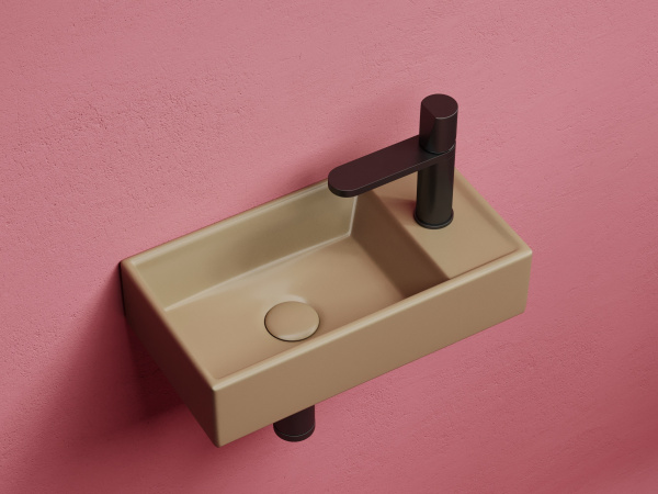 Умывальник подвесной прямоугольный Ceramicanova Element 407*217*100, Капучино матовый, CN6051LMC