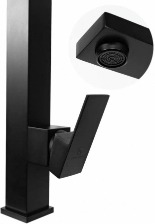 Смеситель для кухни Grocenberg GB4008 Черный матовый