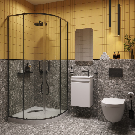 Тумба под умывальник Belux подвесная Чикаго 40 Белый глянцевый