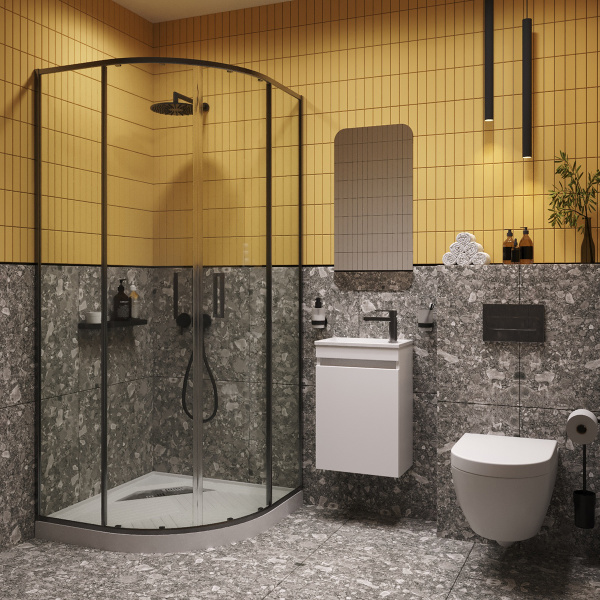 Тумба под умывальник Belux подвесная Чикаго 40 Белый глянцевый