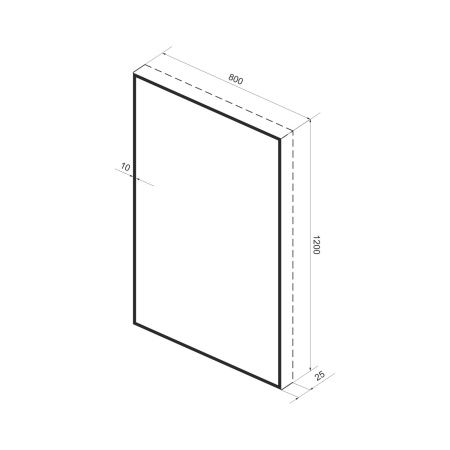 Зеркало с фоновой LED-подсветкой Wellsee 7 Rays' Spectrum 172201090