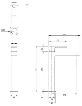 Смеситель для раковины OMNIRES Baretti BA7812CR