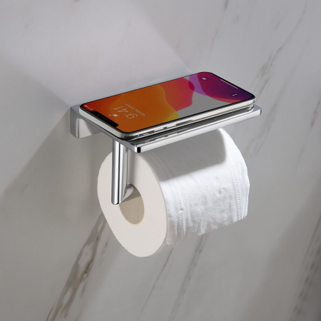 Держатель для туалетной бумаги с полочкой TIMO Selene 10040/00, хром