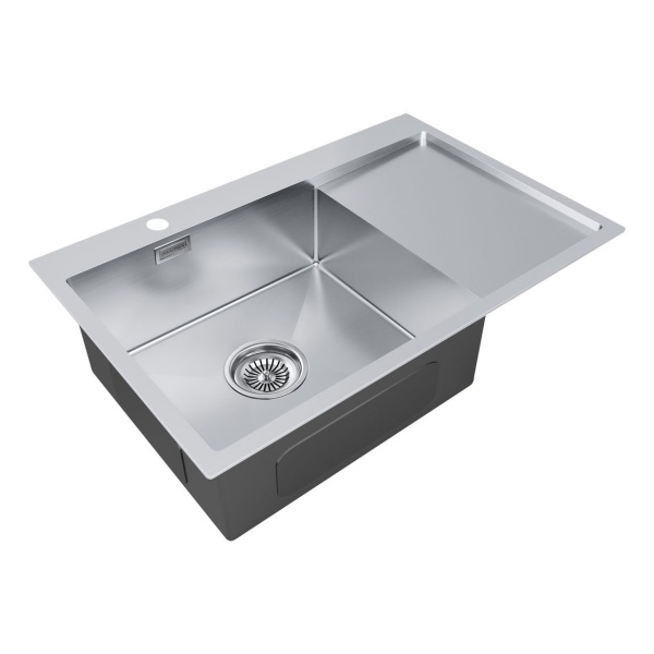 Мойка Paulmark KRONER 78F PM217851-BSL 510х780х200 мм, нержавеющая сталь, нержавеющая сталь