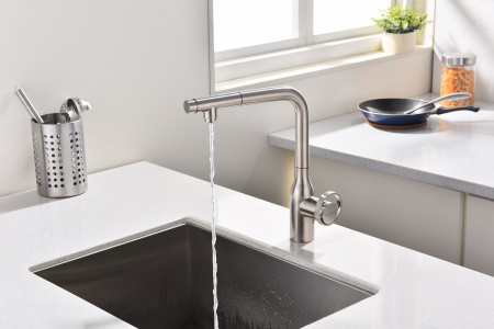 Смеситель для кухни Paulmark URBAN Ur213104-NI, никель