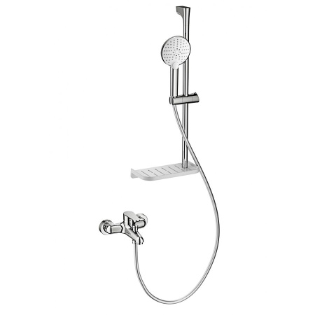 Смеситель для ванны с душевым гарнитуром WONZON & WOGHAND, Хром (WW-AE3201-CR)