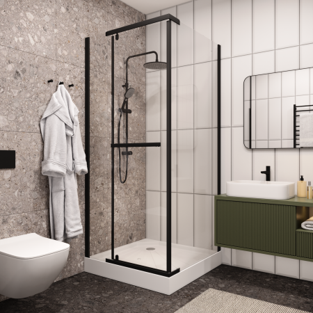 Душевой уголок Cerutti SPA MIMI ZQ91B без поддона 90x90x195