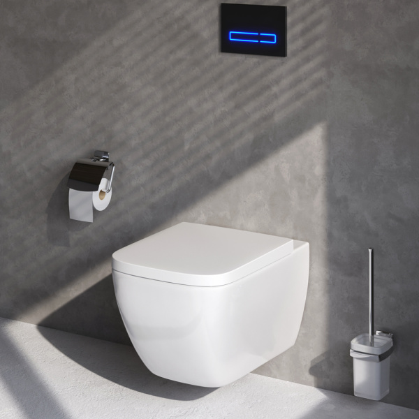 C901701SC Gem подвесной унитаз FlashClean с сиденьем микролифт