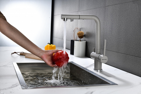 Смеситель для кухни Paulmark SERPENTINE Se213222-DG, графит