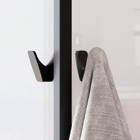 W87G-403-12080-BT Sunny Душевое ограждение AM.PM прямоугольное, раздвижн двери 120x80 черный,стекло прозрачн