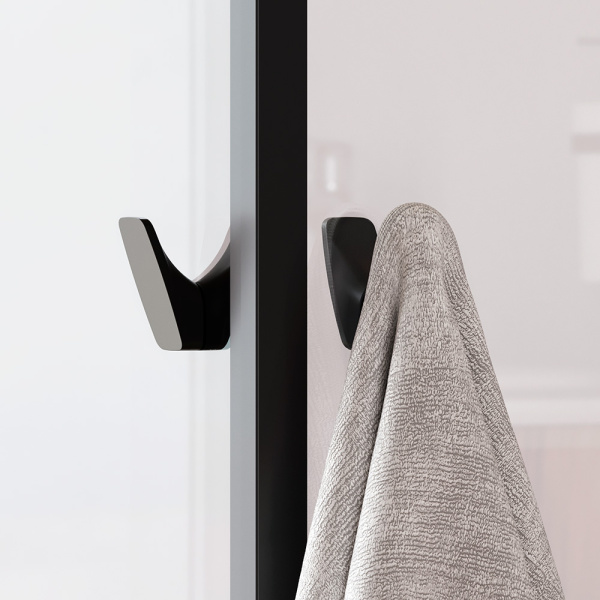 W87G-403-12080-BT Sunny Душевое ограждение AM.PM прямоугольное, раздвижн двери 120x80 черный,стекло прозрачн