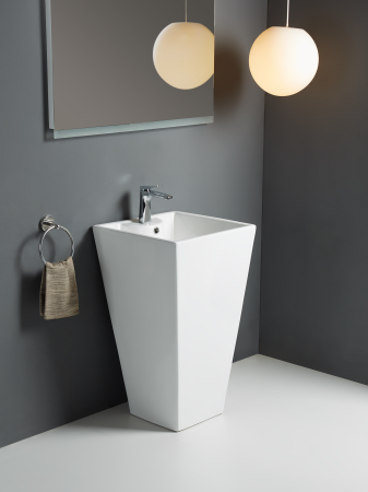 Раковина напольная WeltWasser WW LEERBACH 4847 GL-WT