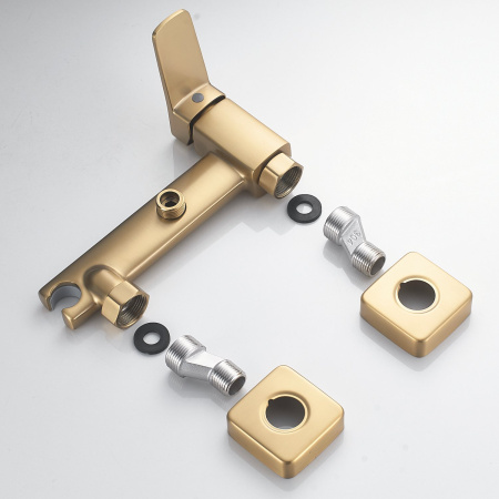 Гигиенический душ со смесителем Shevanik S9905G-1, золотой сатин