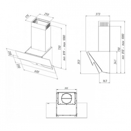 Вытяжка кухонная AKPO WK-4 Sigma 60 см черная eco