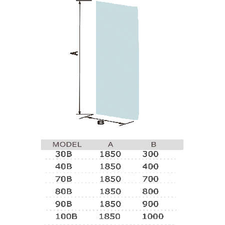 Душевое ограждение WeltWasser WW400 70B 700х1850 мм