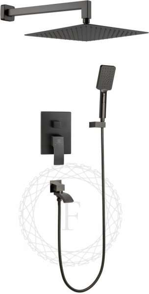 Душевая система скрытого монтажа FILARETE Waterfall FL1010 (Графит)