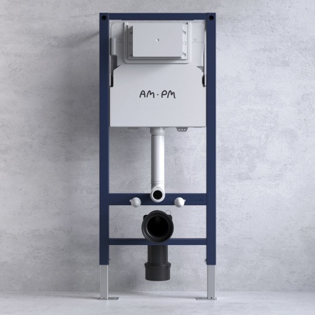 IS90101.8F1701 Инсталляция с клавишей PrimeFit L, бел глянц, с подвесным унитазом Func 54 FlashClean с сиденьем м/ли