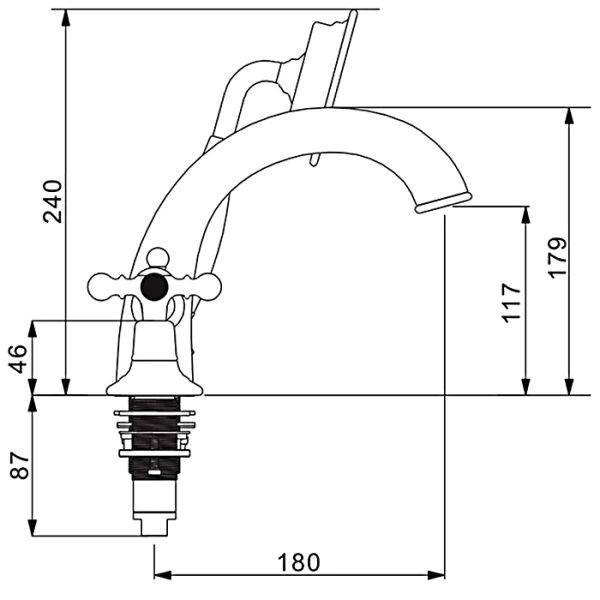 Смеситель на борт ванны Gappo G1189-6