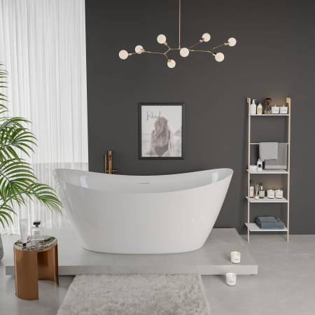 Ванна AQUAme акриловая отдельностоящая AQM3504GW