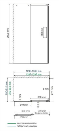 Душевой уголок WasserKRAFT Alme 15R32