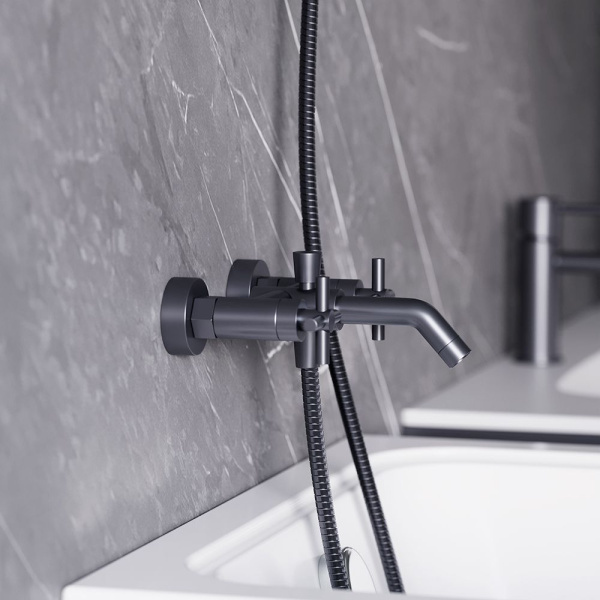 271000000 Neo Classic Graphite, Смеситель для ванны и душа AM.PM