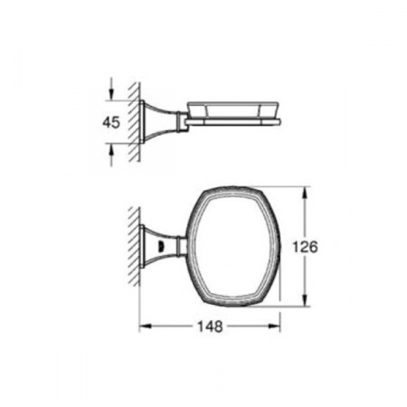 Мыльница Grohe Grandera 40628000 хром