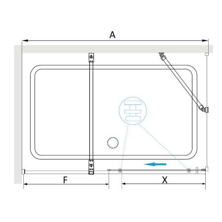 Душевой уголок RGW TO-48B (TO-18B + Z-18B) 41074840-14 140х100х195 см, черный